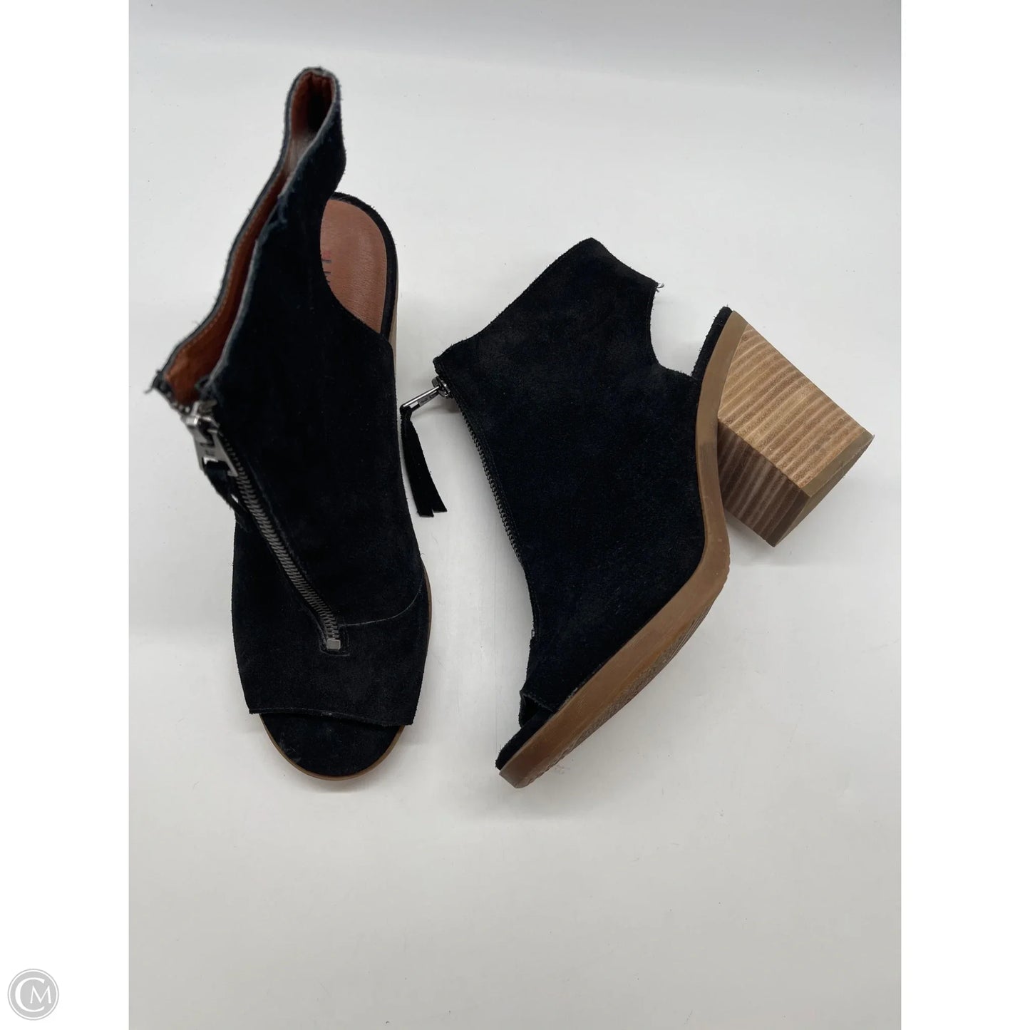 Sandals Heels Block By Lucky Brand In Black, Size: 9.5