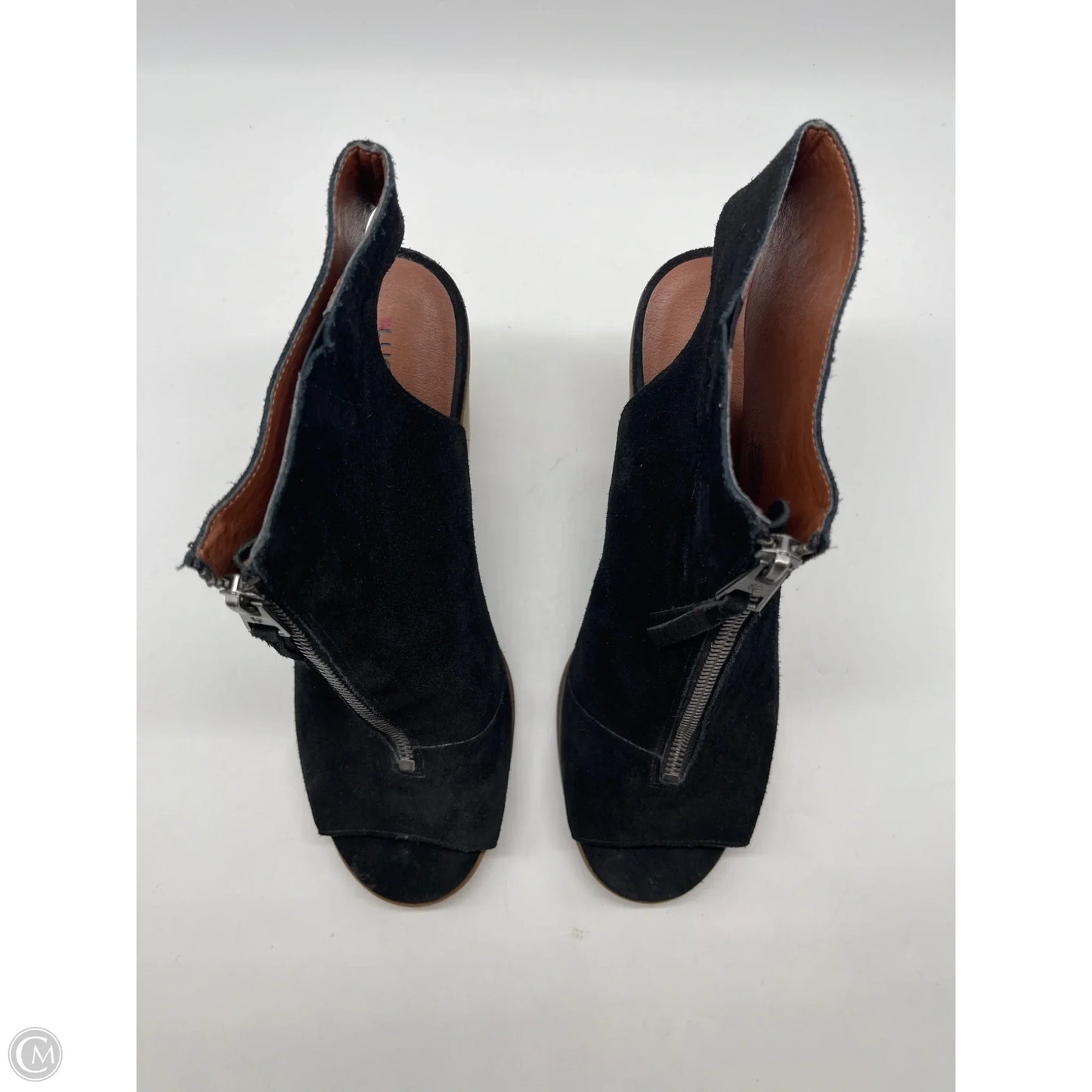 Sandals Heels Block By Lucky Brand In Black, Size: 9.5