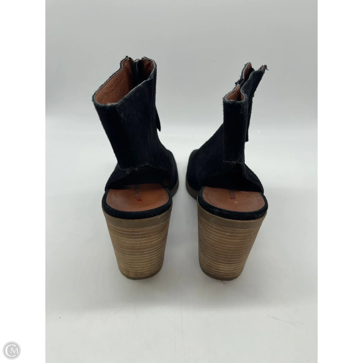 Sandals Heels Block By Lucky Brand In Black, Size: 9.5