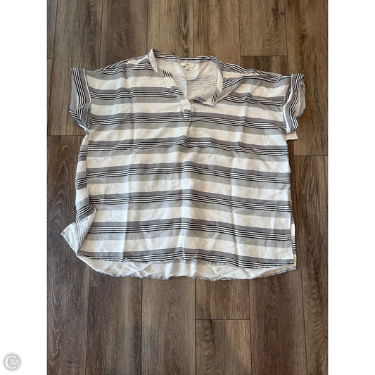 Top Short Sleeve By Umgee In White, Size: 2x