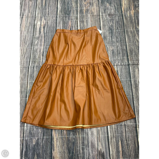 Skirt Maxi By Who What Wear In Brown, Size: S