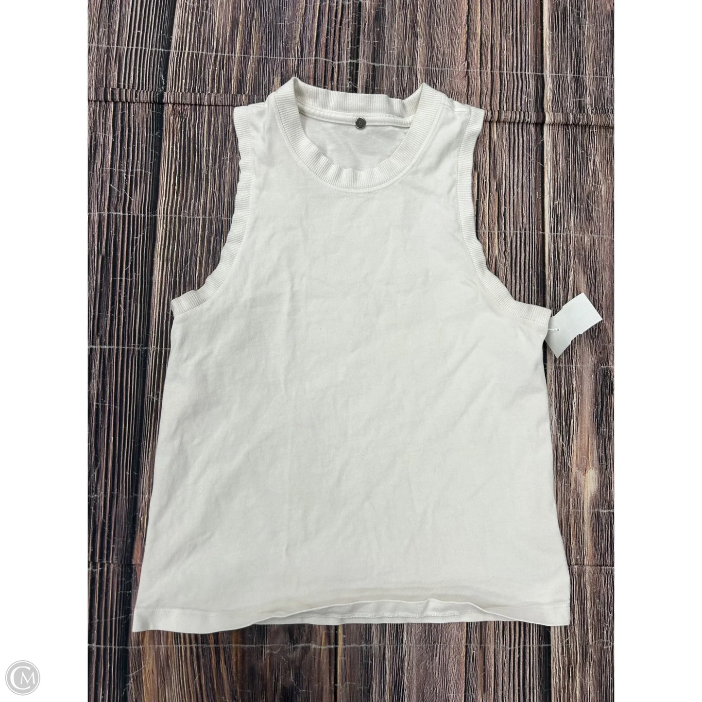 Athletic Tank Top By Lululemon In White, Size: S
