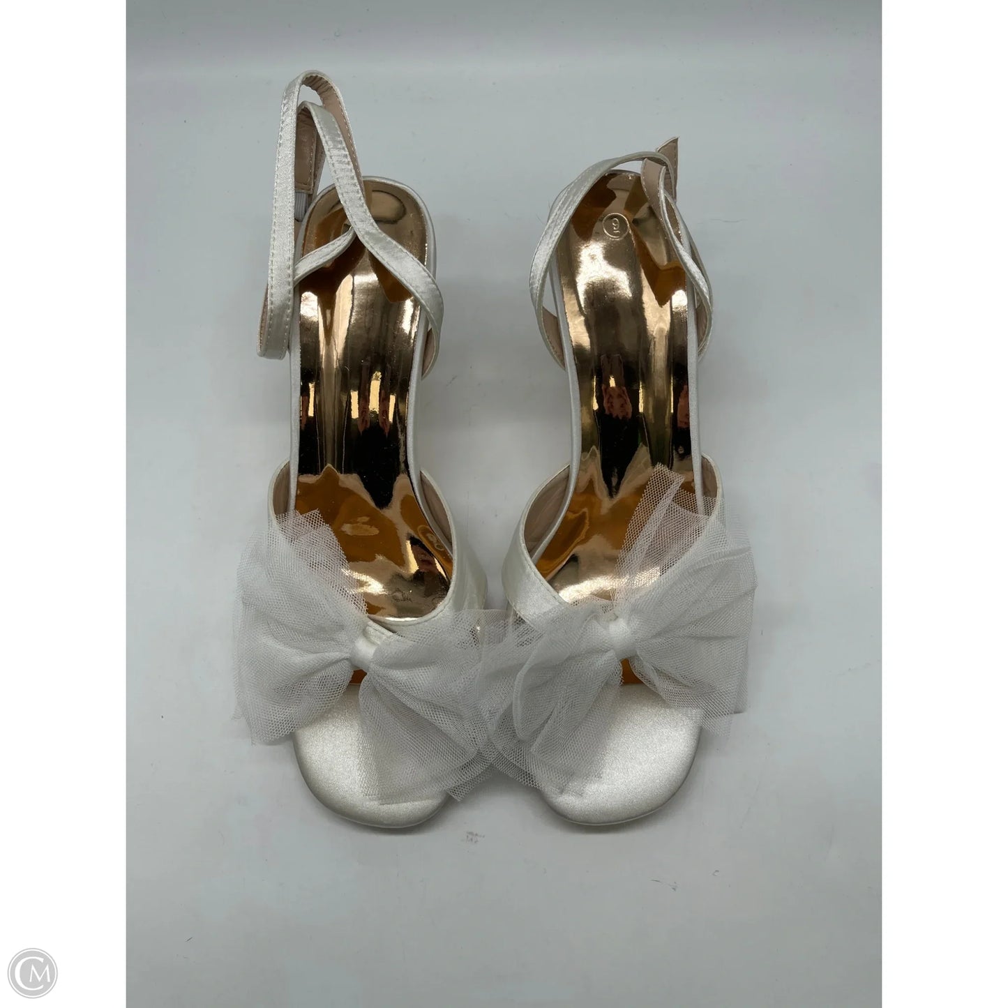 Sandals Heels Stiletto By Clothes Mentor In White, Size: 9