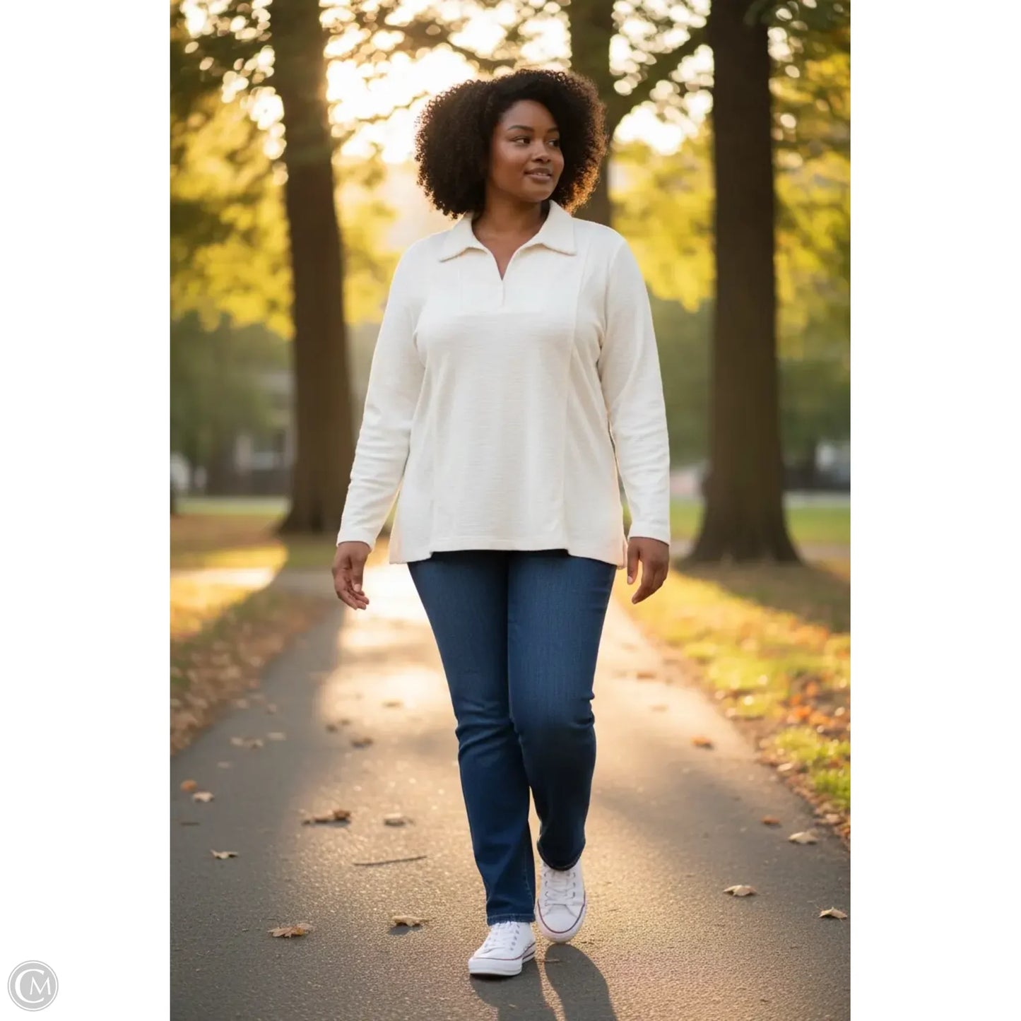 Sweatshirt Collar By Pure Jill In White, Size: Xl