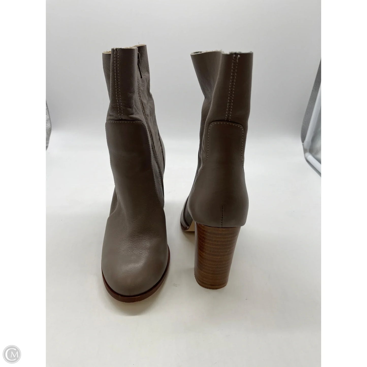 Boots Ankle Heels By Chinese Laundry In Grey, Size: 6