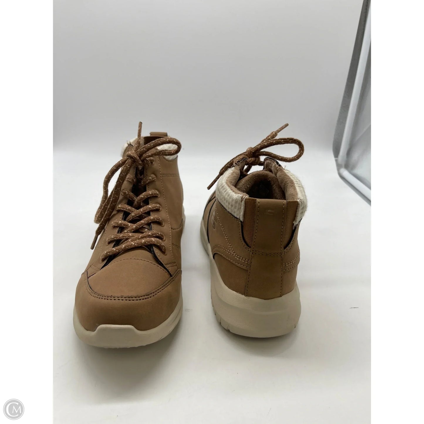 Boots Ankle Flats By Skechers In Brown, Size: 9
