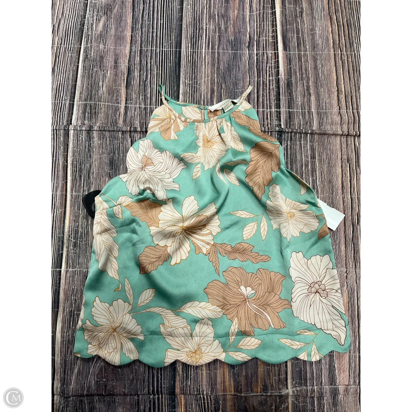 Tank Top By Monteau In Green, Size: S