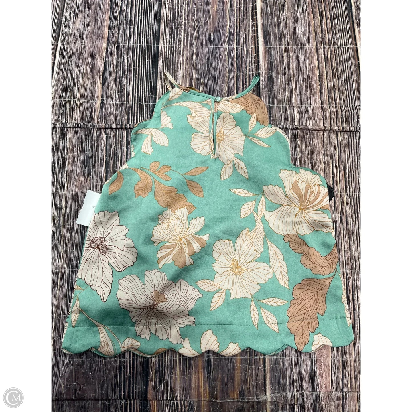 Tank Top By Monteau In Green, Size: S