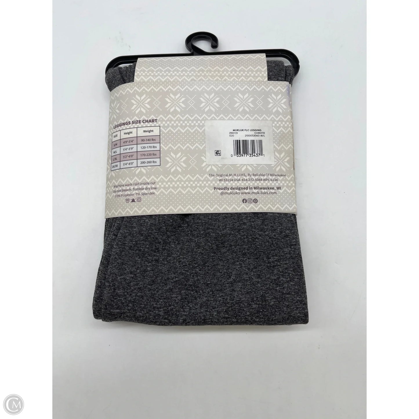 Pants Leggings By Muk Luks In Grey, Size: M