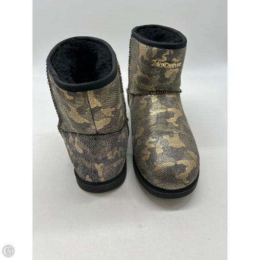 Boots Ankle Flats By Juicy Couture In Gold, Size: 7