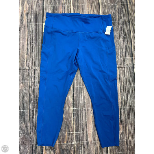 Athletic Leggings By Lululemon In Blue, Size: 16