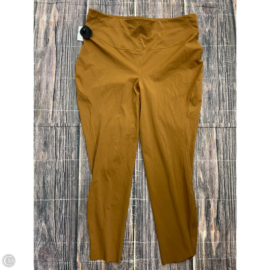 Athletic Leggings By Lululemon In Brown, Size: 16