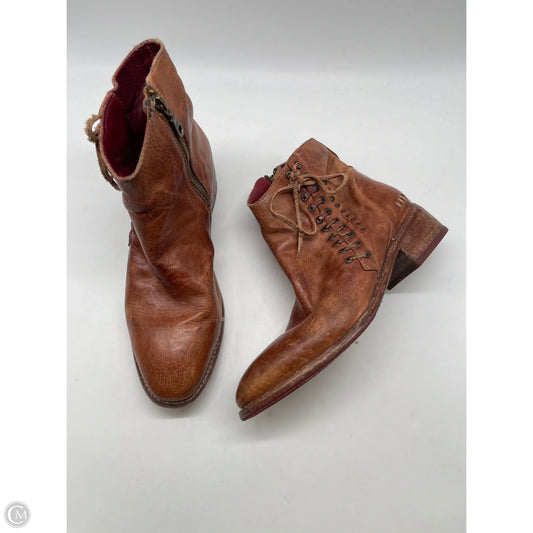 Boots Ankle Flats By Bed Stu In Brown, Size: 9.5