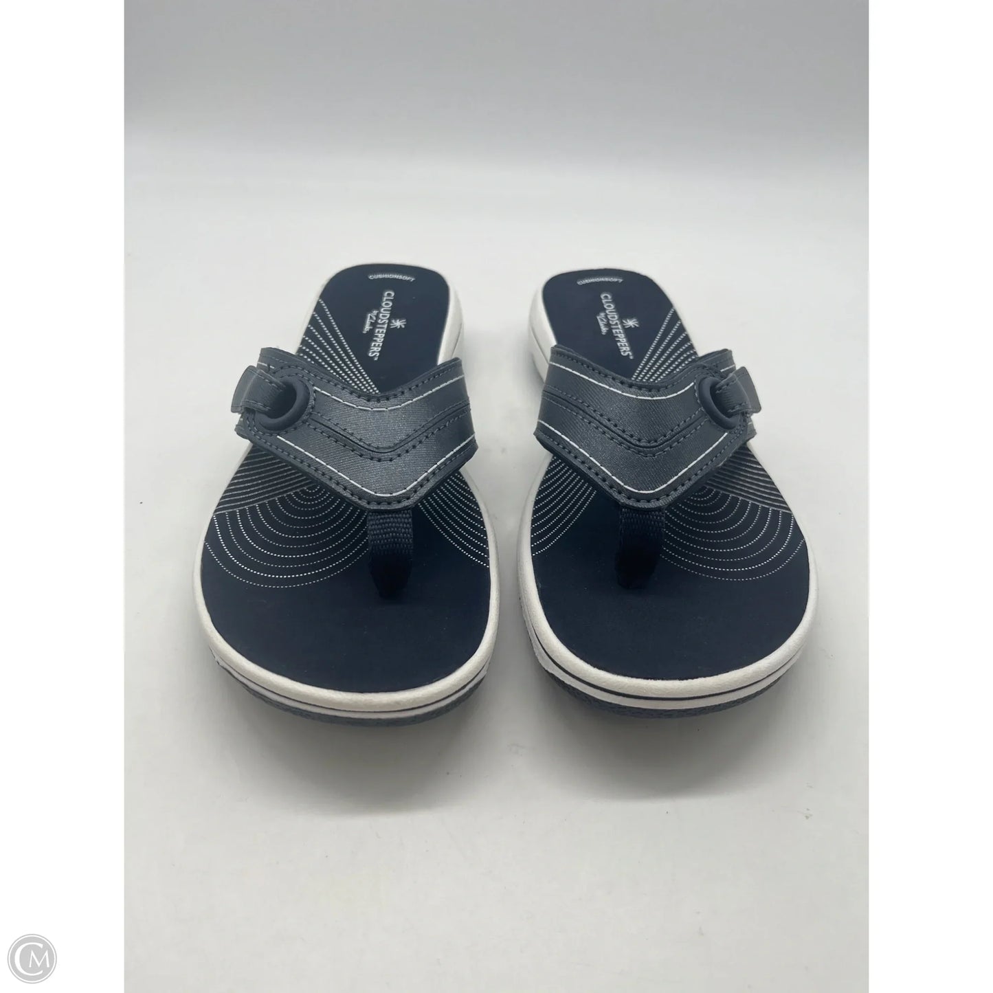 Sandals Flip Flops By Clarks In Navy, Size: 7