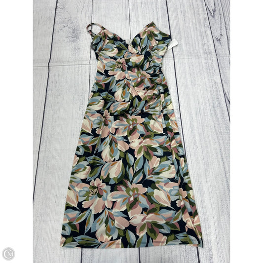 Dress Casual Midi By Joie In Blue & Pink, Size: M