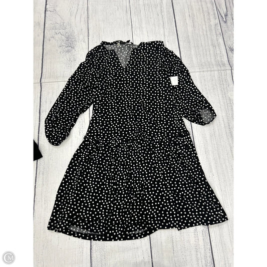 banana republic black and white polka dot dress Banana republic cream and black polka dot dress