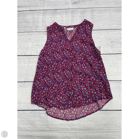 Tank Top By Liz Claiborne In Red, Size: M