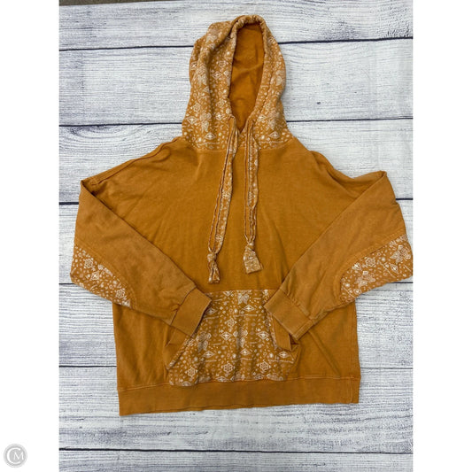 Sweatshirt Hoodie By Easel In Yellow, Size: L