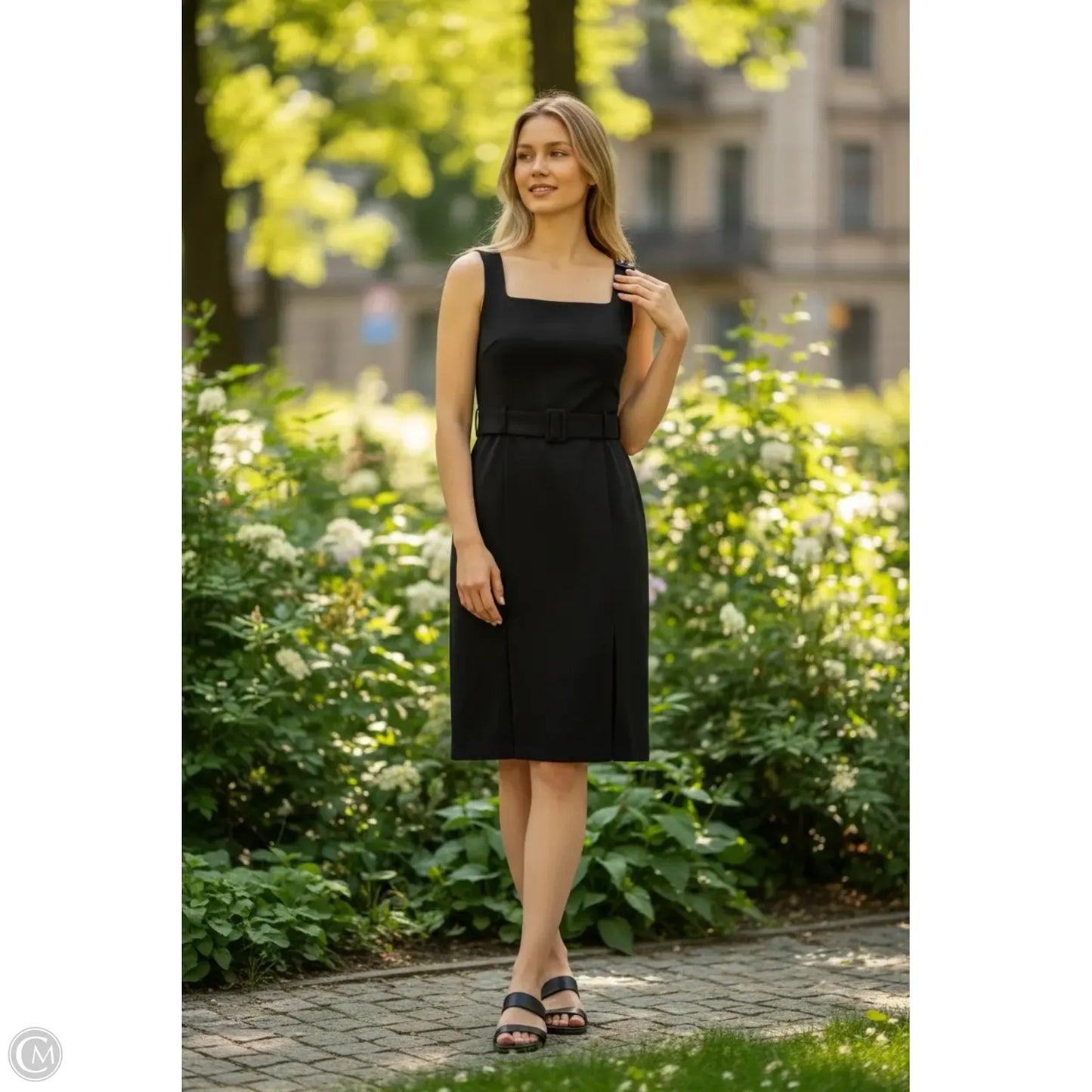 Dress Casual Midi By Banana Republic In Black, Size: 6p