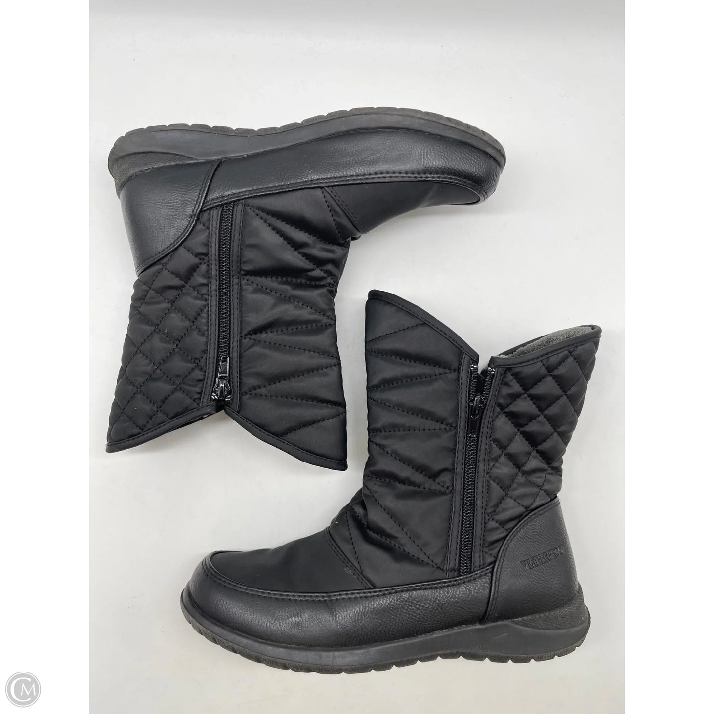 Boots Ankle Flats By Weatherproof In Black, Size: 8.5