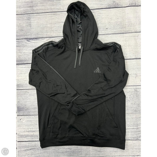 Sweatshirt Hoodie By Adidas In Black, Size: 2x