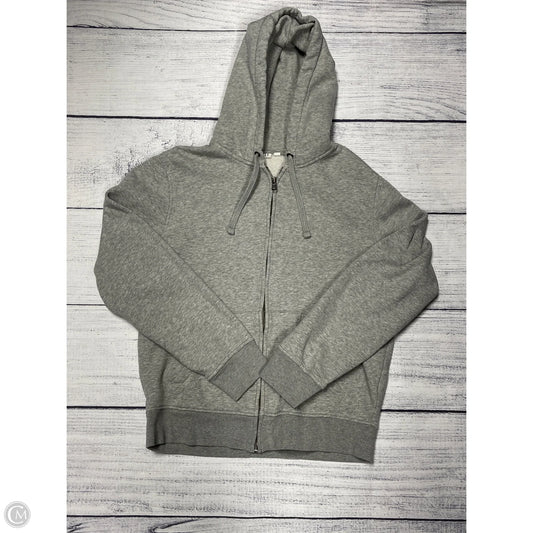 Sweatshirt Hoodie By Gap In Grey, Size: M
