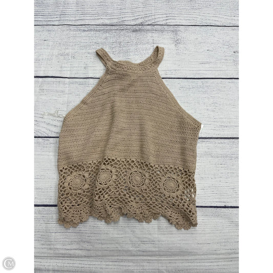 Tank Top By Blue Rain In Tan, Size: M