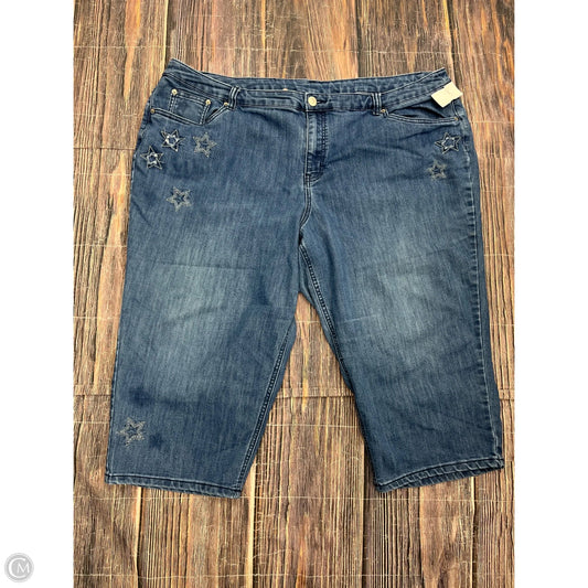Capris By Cj Banks In Blue Denim, Size: 24