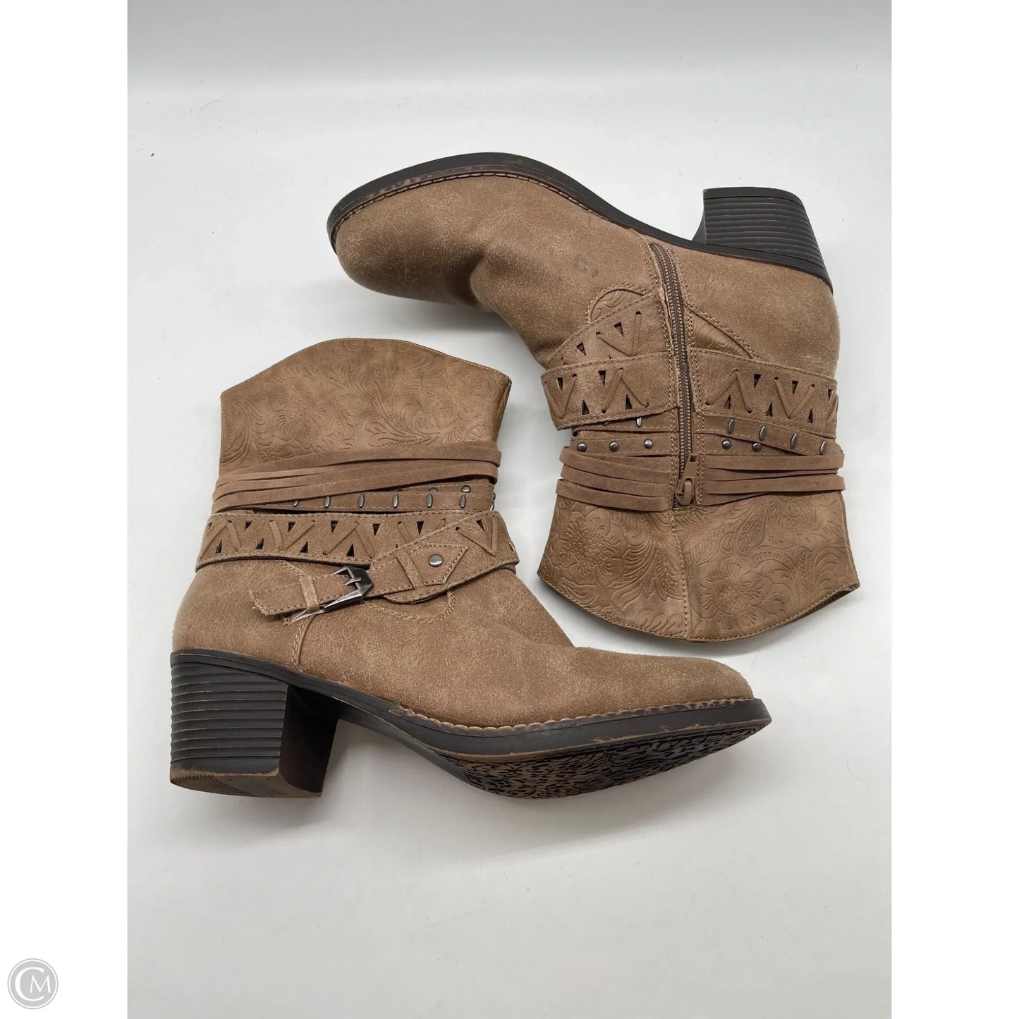 Boots Western By Sugar In Brown, Size: 10