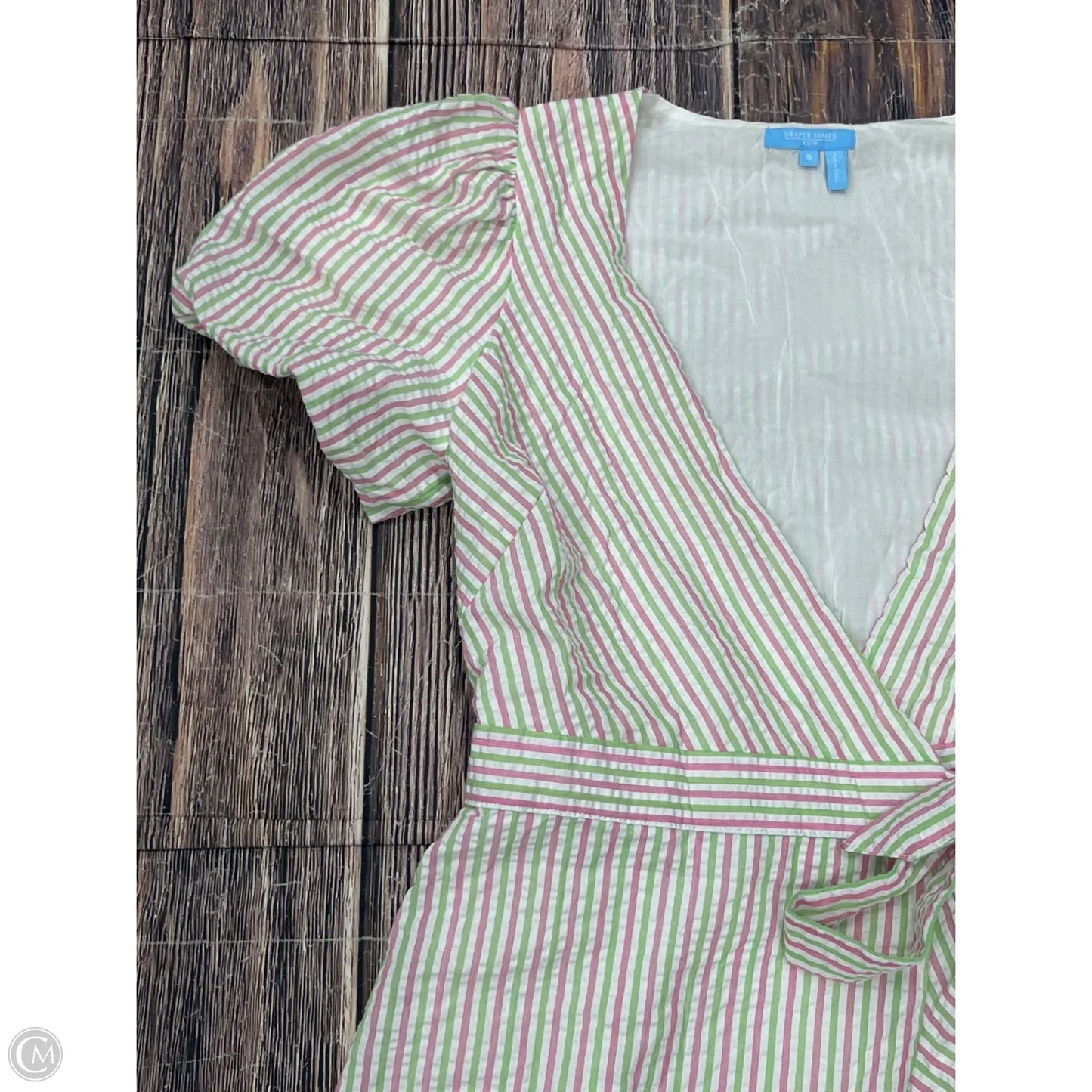 Dress Casual Short By Draper James In Green & Pink, Size: S