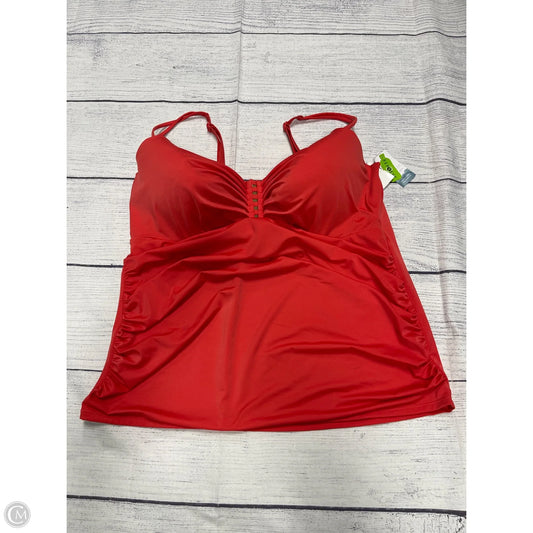 Swimsuit Top By Cacique In Red, Size: 2x