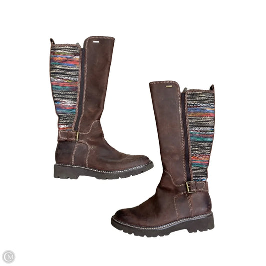 Boots Knee Flats By Cmc In Brown, Size: 9.5