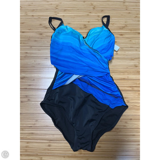 Swimsuit By Clothes Mentor In Black & Blue, Size: S