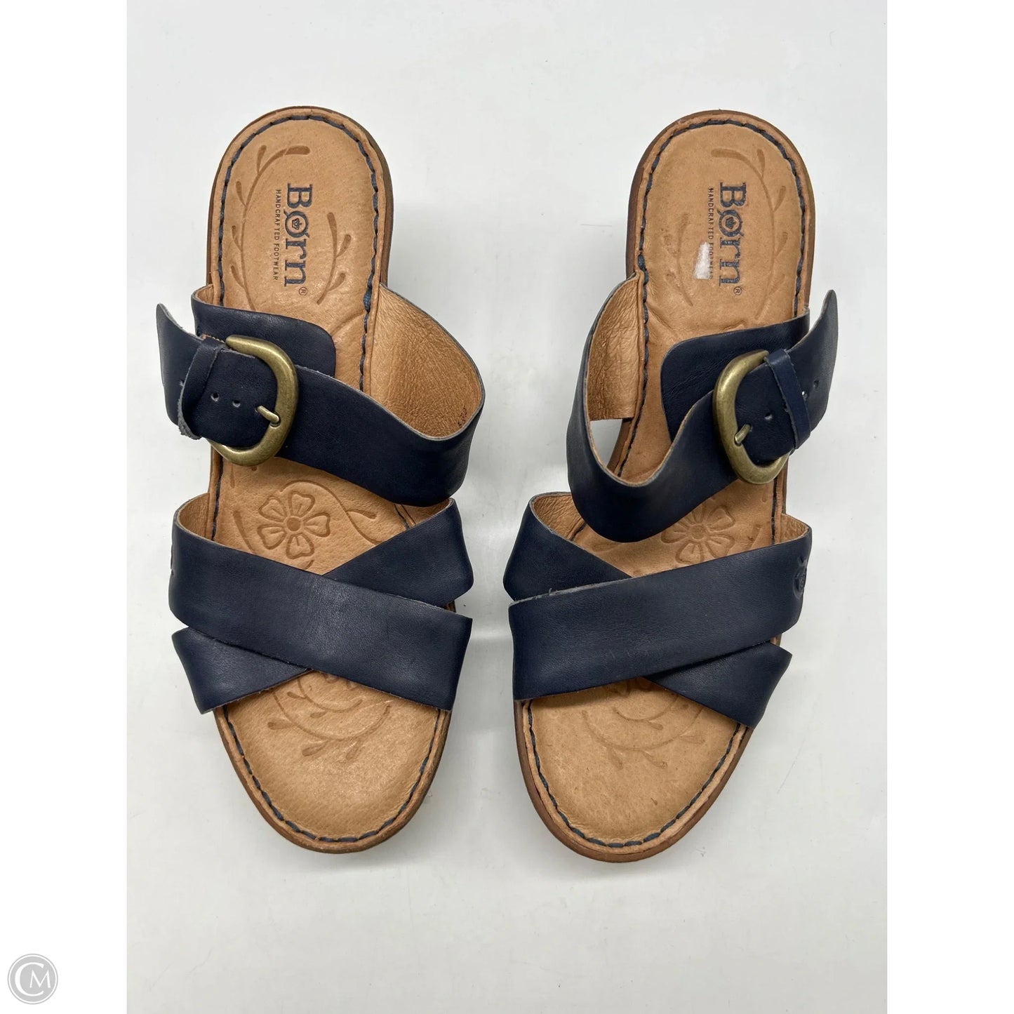 Sandals Heels Block By Born In Blue, Size: 8