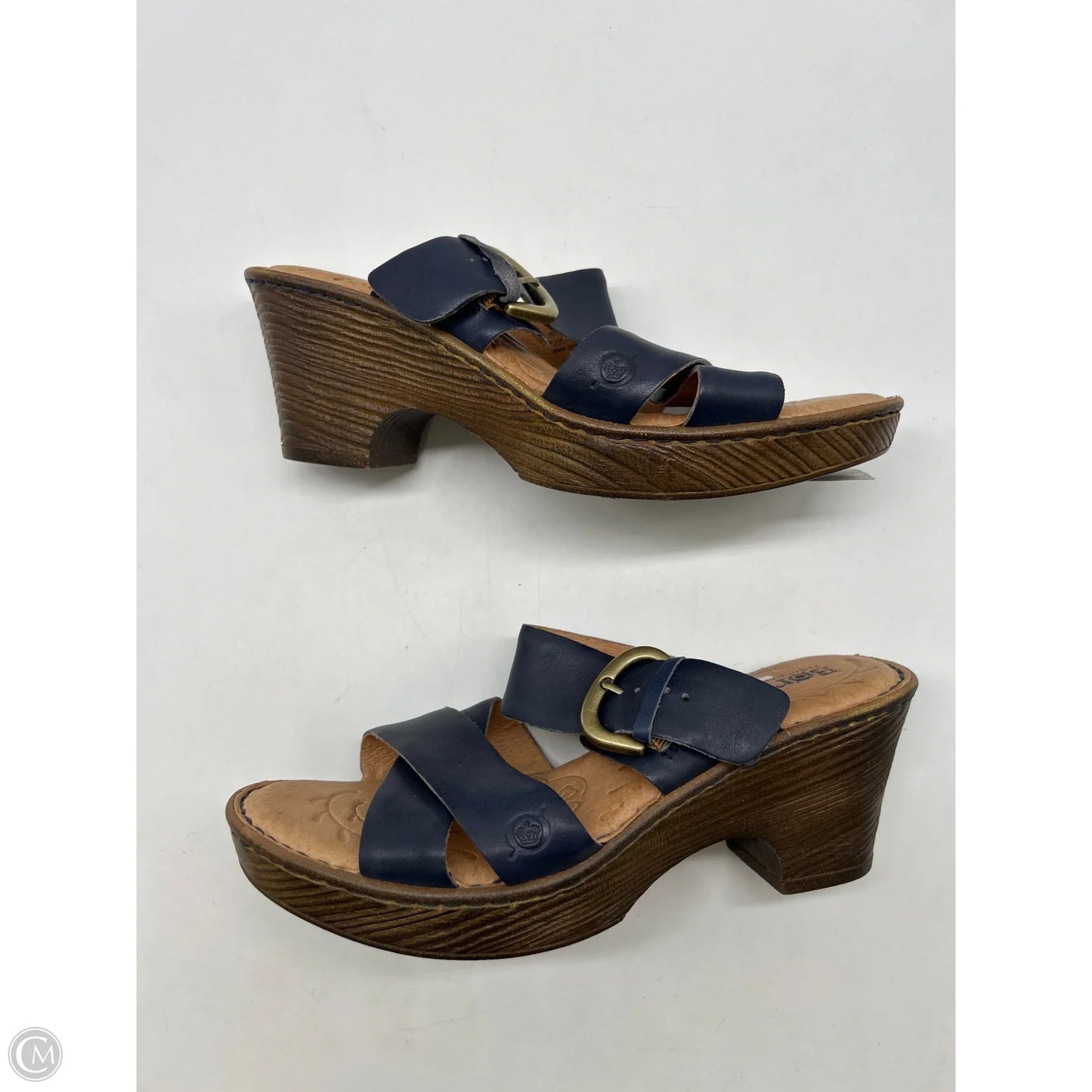 Sandals Heels Block By Born In Blue, Size: 8