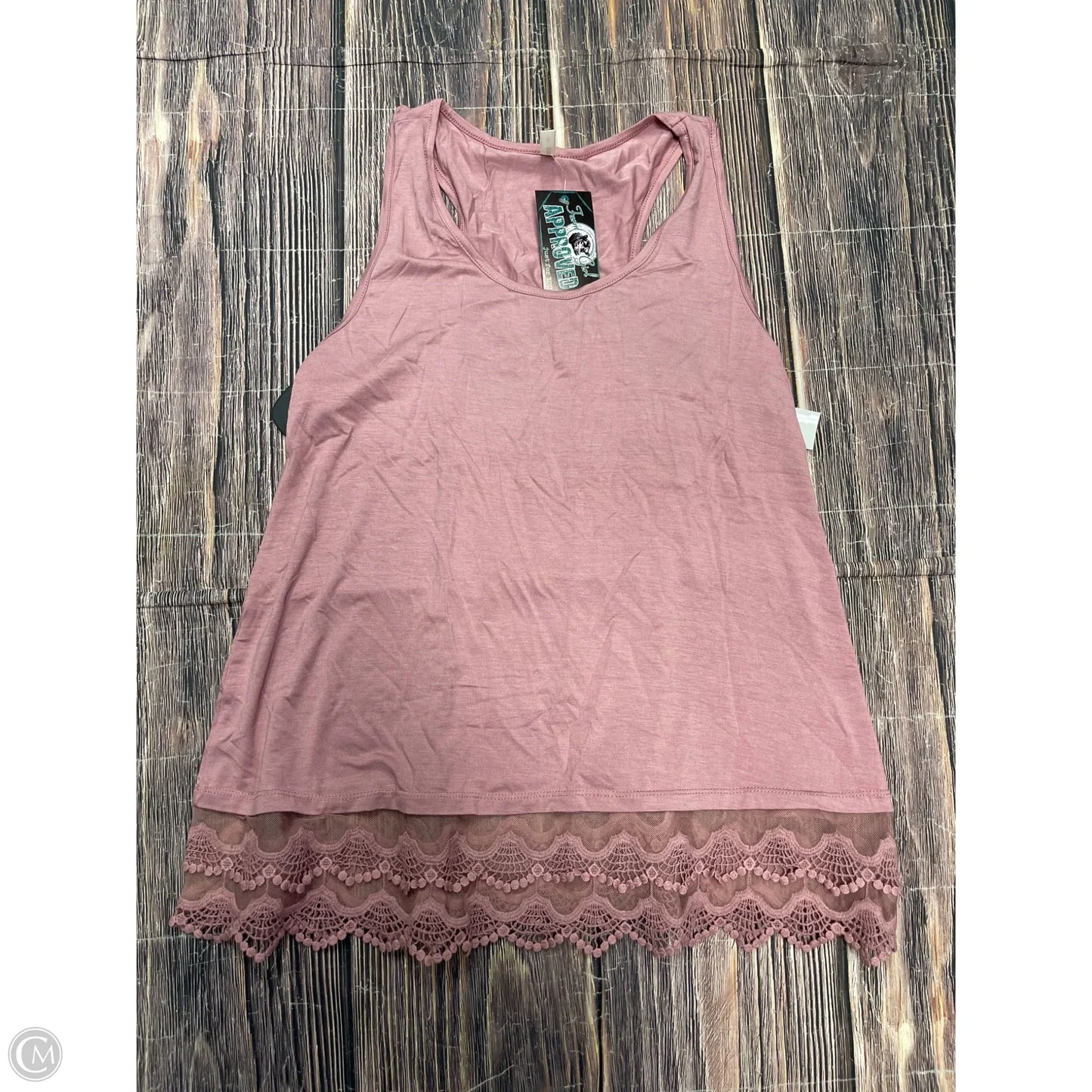 Tank Top By Emerald In Pink, Size: 1x