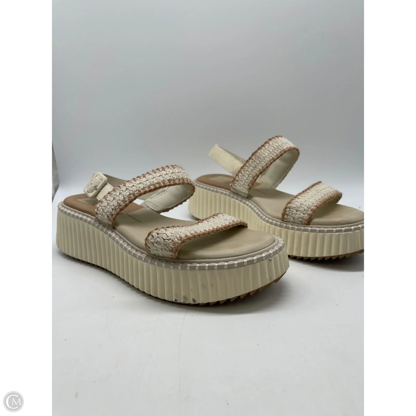 Sandals Heels Platform By Dolce Vita In Cream, Size: 8.5