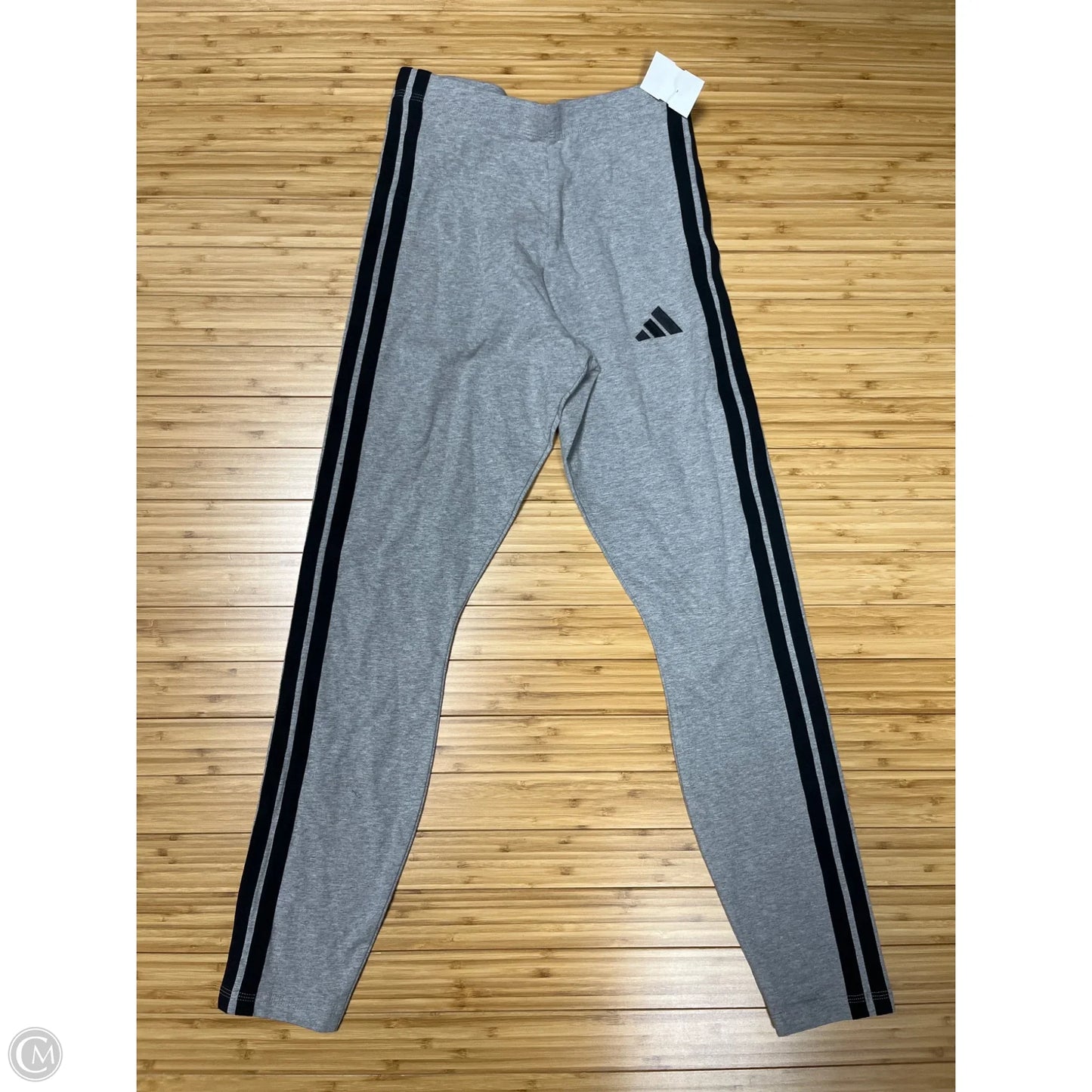 Athletic Pants By Adidas In Grey, Size: S