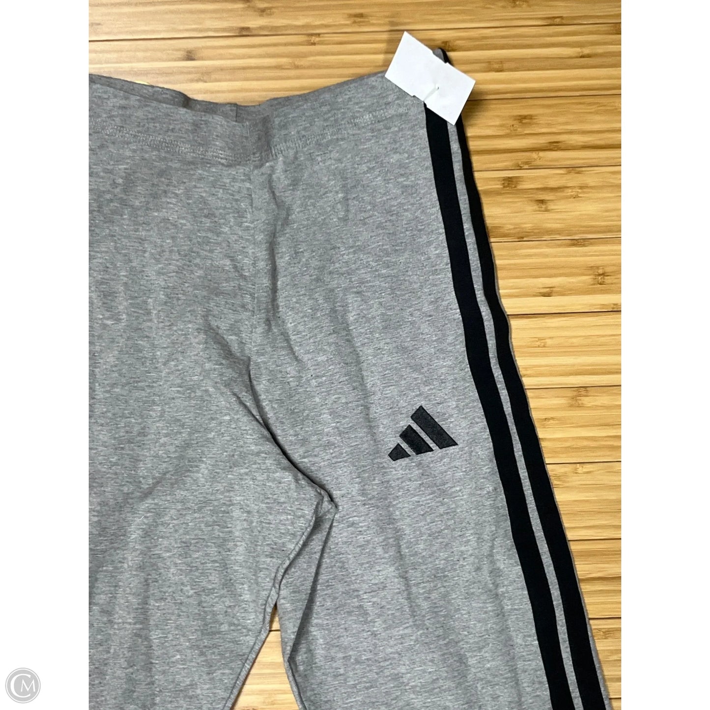 Athletic Pants By Adidas In Grey, Size: S