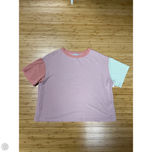 Top Short Sleeve By Clothes Mentor In Pink, Size: Xl