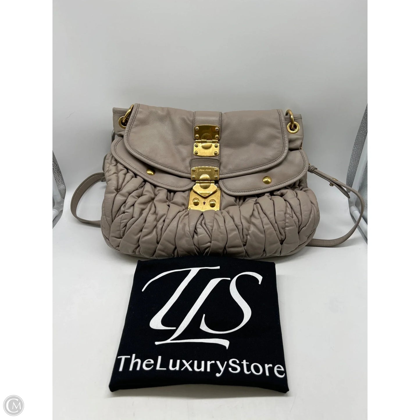 Crossbody Luxury Designer By Miu Miu, Size: Large