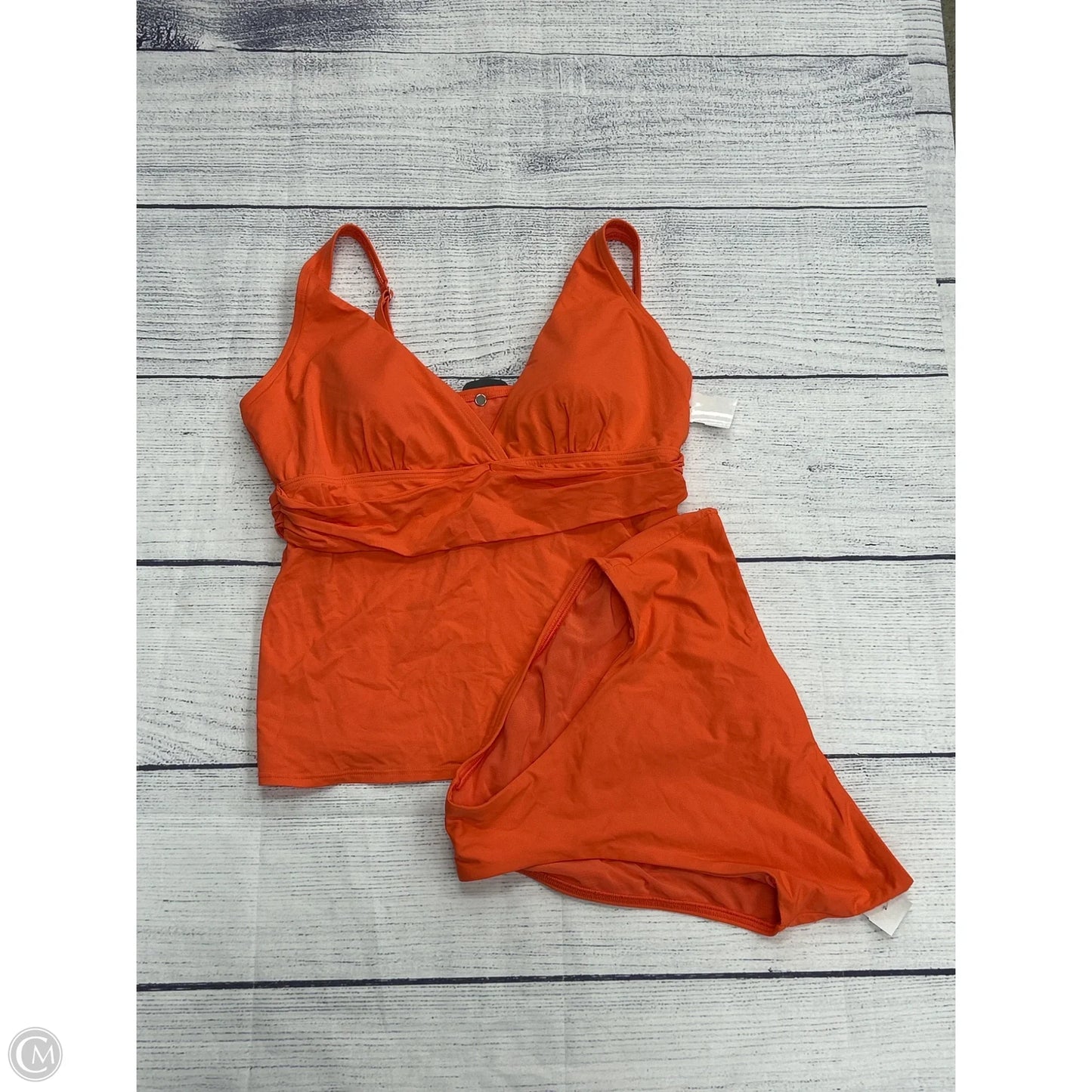 Swimsuit 2pc By Lands End In Orange, Size: L