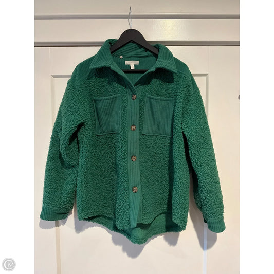 Jacket Shirt By Ultra Flirt In Green, Size: S