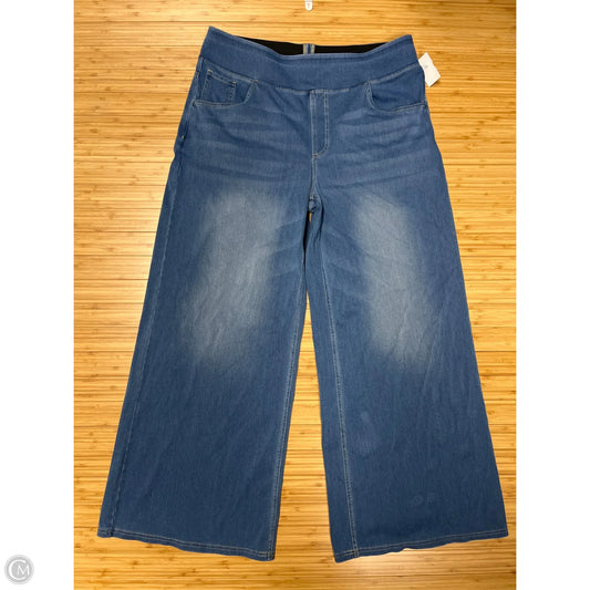 Jeans Wide Leg By Halara In Blue Denim, Size: 1x