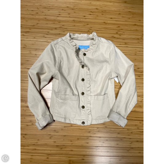 Jacket Denim By Draper James In Tan, Size: S