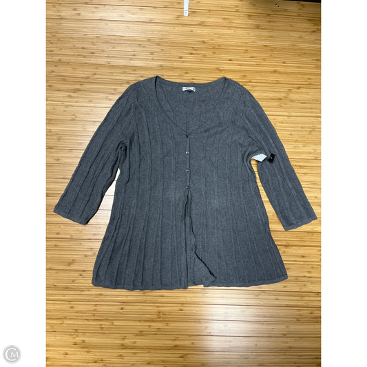 Cardigan By Croft And Barrow In Grey, Size: 1x