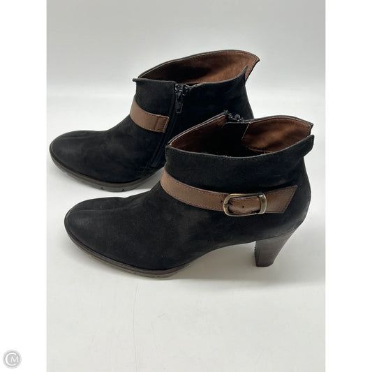 Boots Ankle Heels By Paul Green In Brown, Size: 9