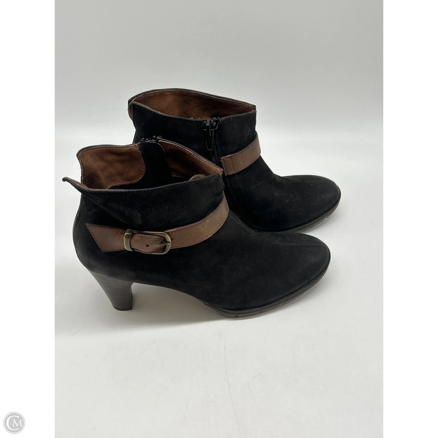 Boots Ankle Heels By Paul Green In Brown, Size: 9