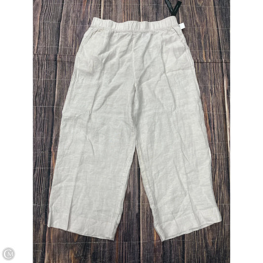 Pants Linen By Tahari In Grey, Size: Xl
