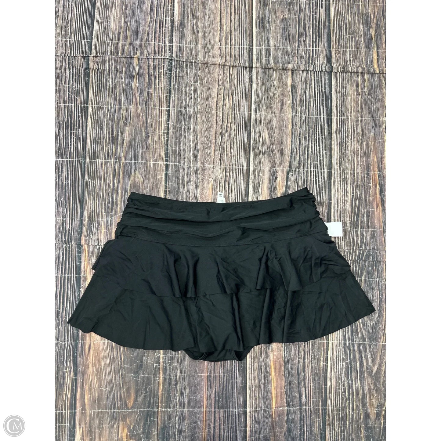 Swimsuit Bottom By Clothes Mentor In Black, Size: 18
